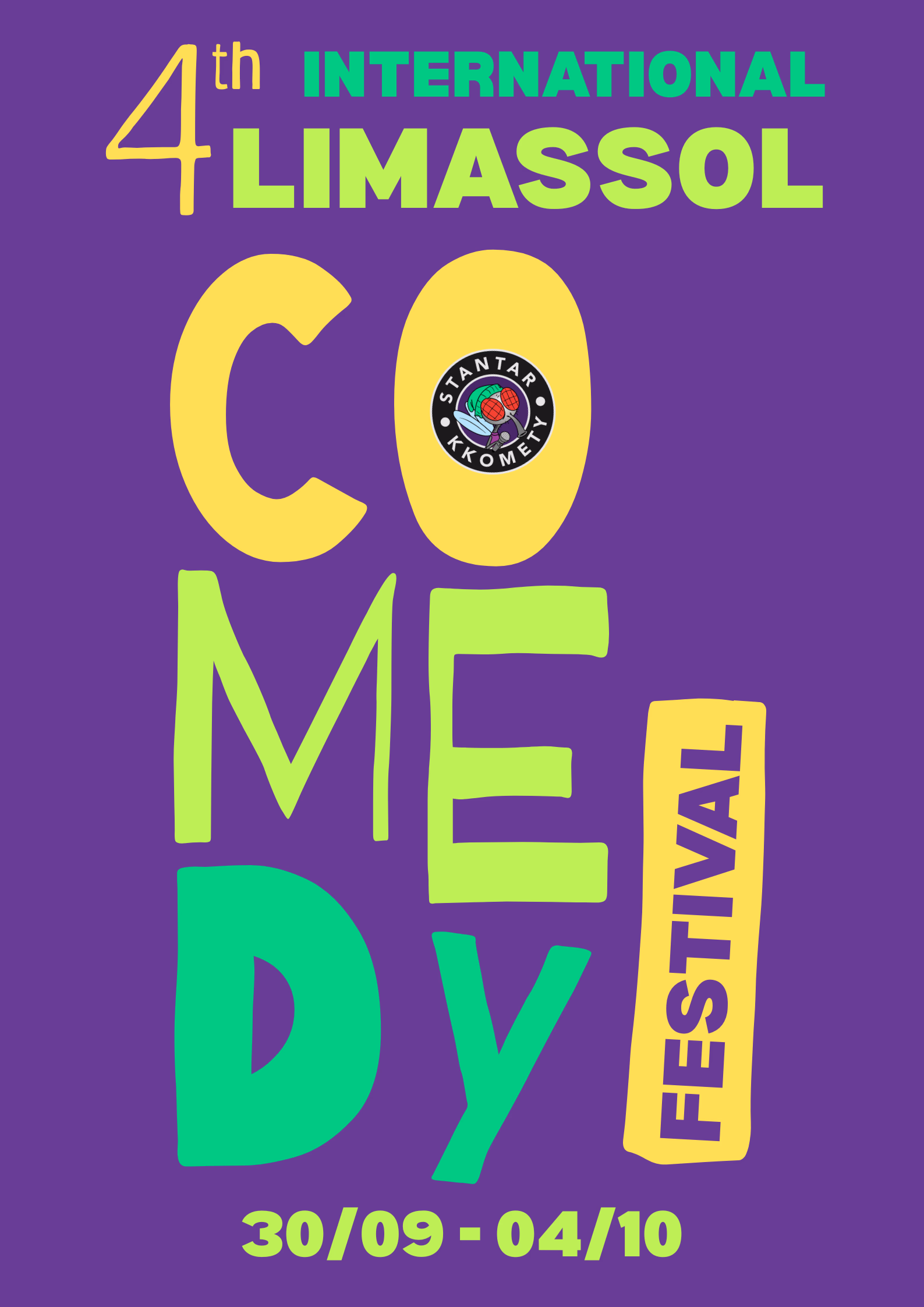 Fourth International Limassol Comedy Festival, 30 September to 4 October 2026