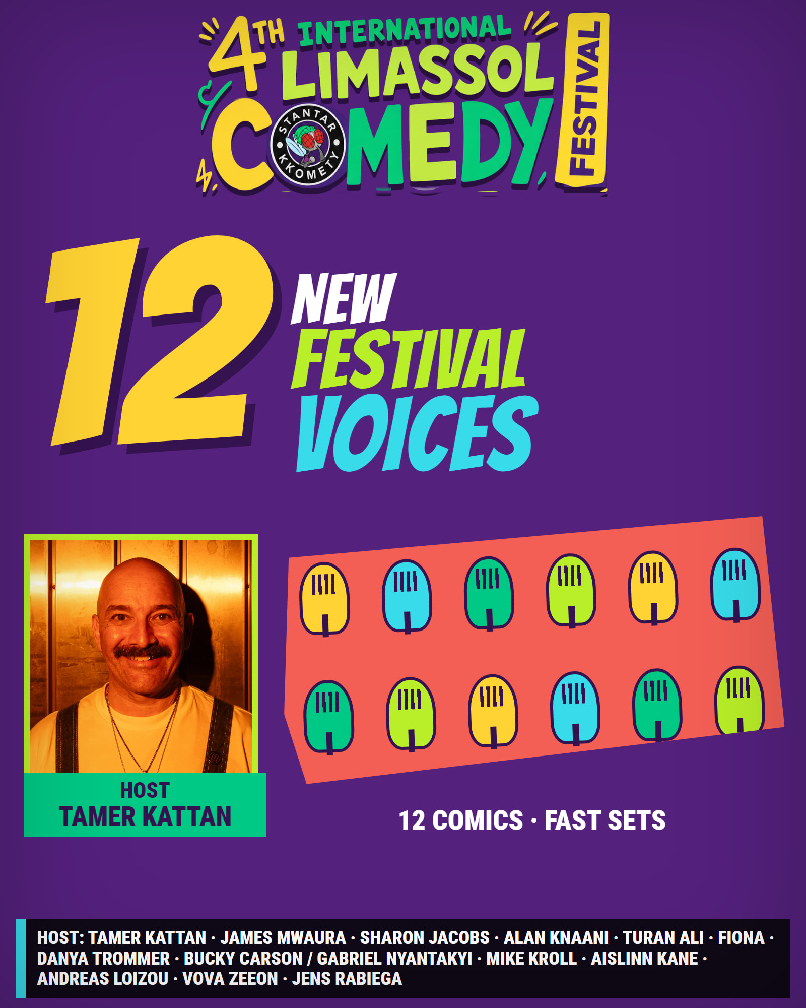 New Festival Voices, 4th International Limassol Comedy Festival poster