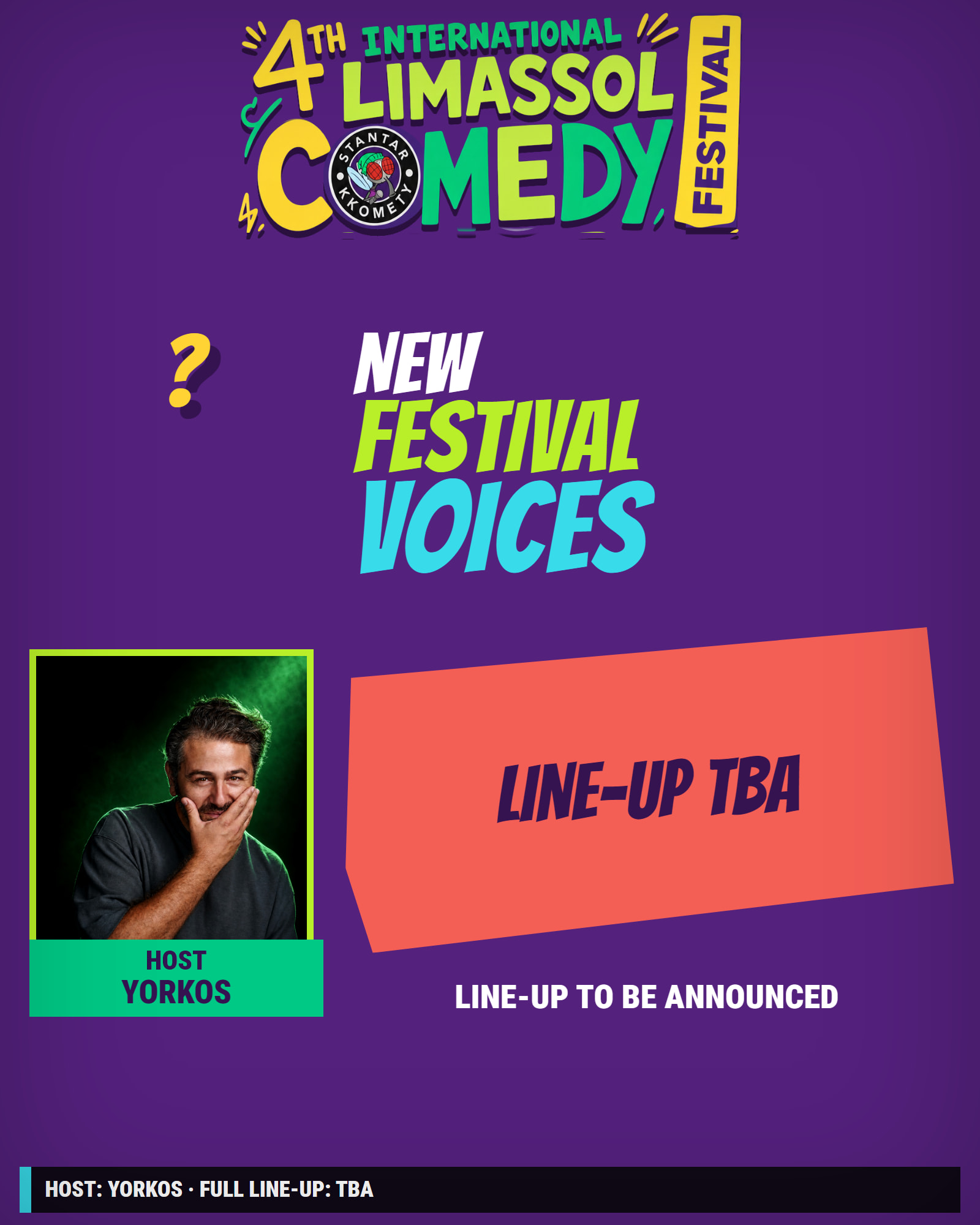 New Festival Voices — Cypriot Greek, 4th International Limassol Comedy Festival poster