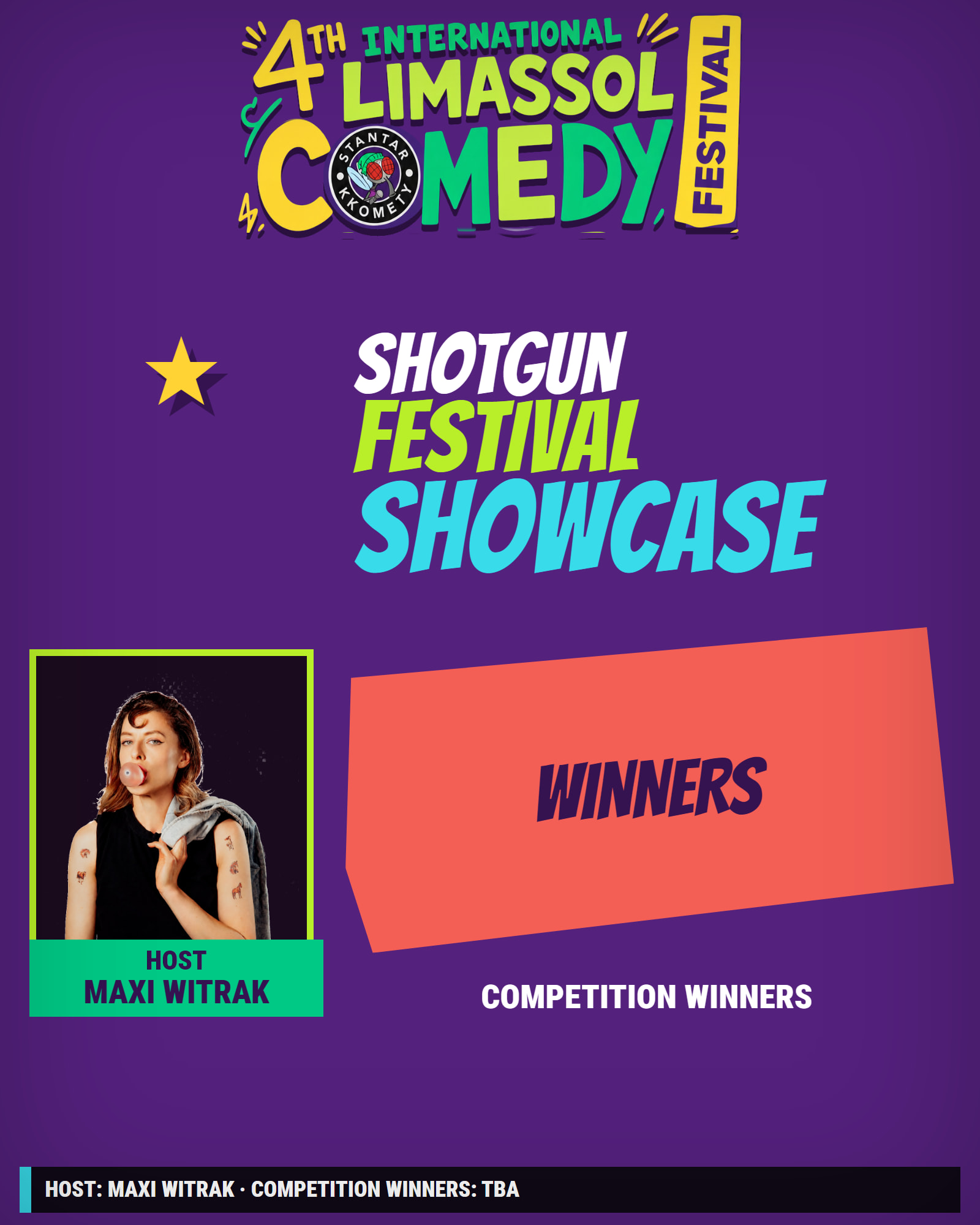 English Shotgun Showcase, 4th International Limassol Comedy Festival poster
